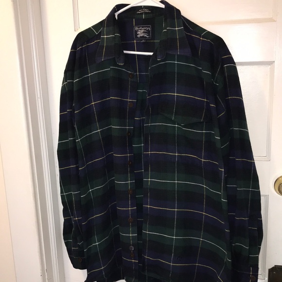 Burberry Other - Vintage Burberrys Cotton flannel shirt XL made in USA wow